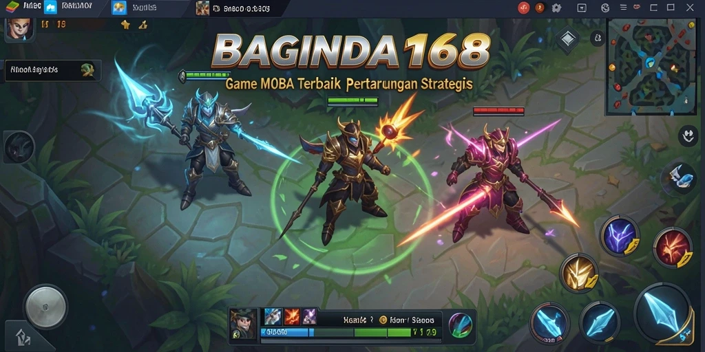 Screenshot gameplay menampilkan pertempuran seru dalam BAGINDA168.