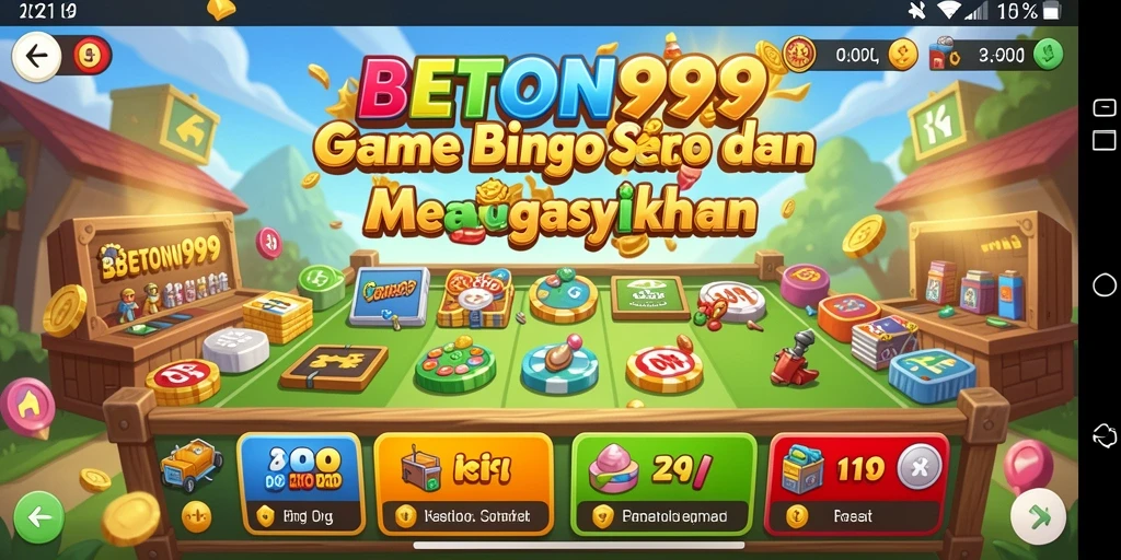 Tampilan menarik dari gameplay Bingo di BETON999.