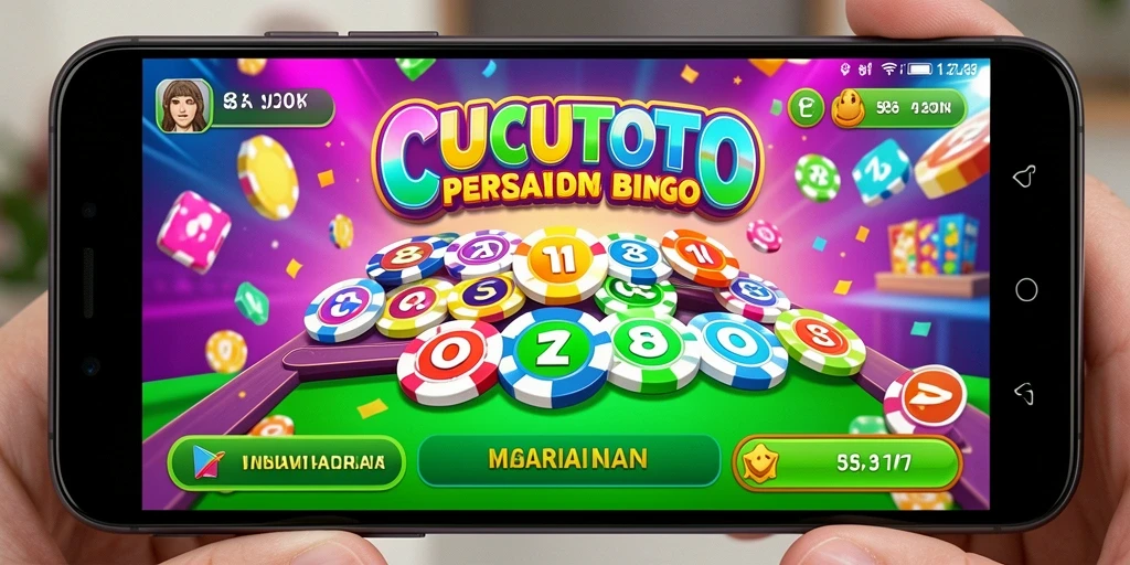 Tampilan gameplay Bingo yang menarik dan penuh warna.
