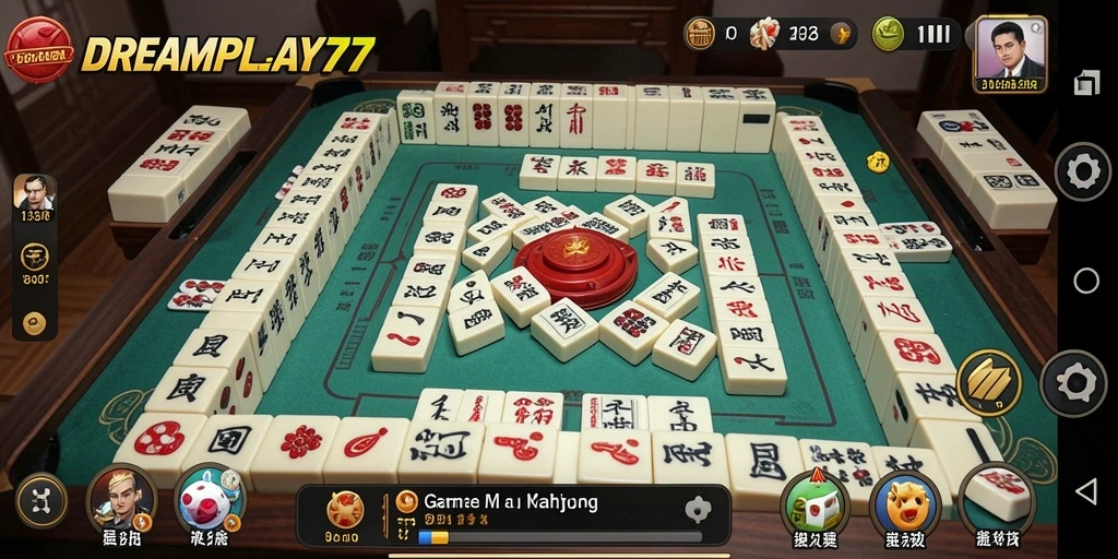 Tampilan menarik dari gameplay Mahjong di DREAMPLAY77.