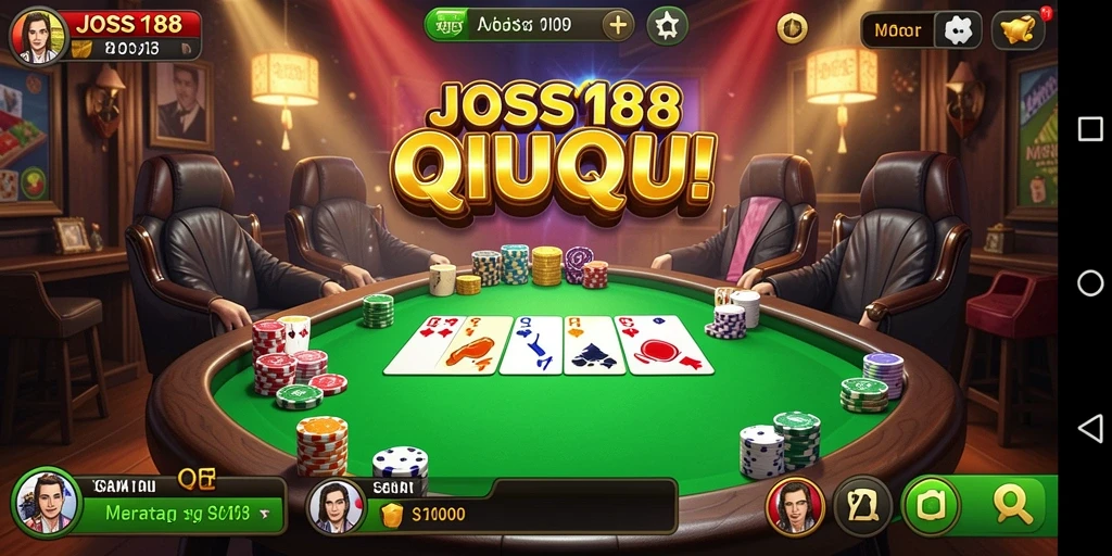 Tampilan gameplay seru dari JOSS188 saat bermain QiuQiu.