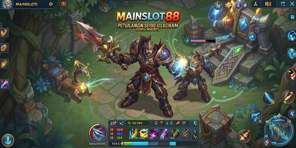 Tampilan gameplay epic dari MAINSLOT88 dalam aksi MMORPG.