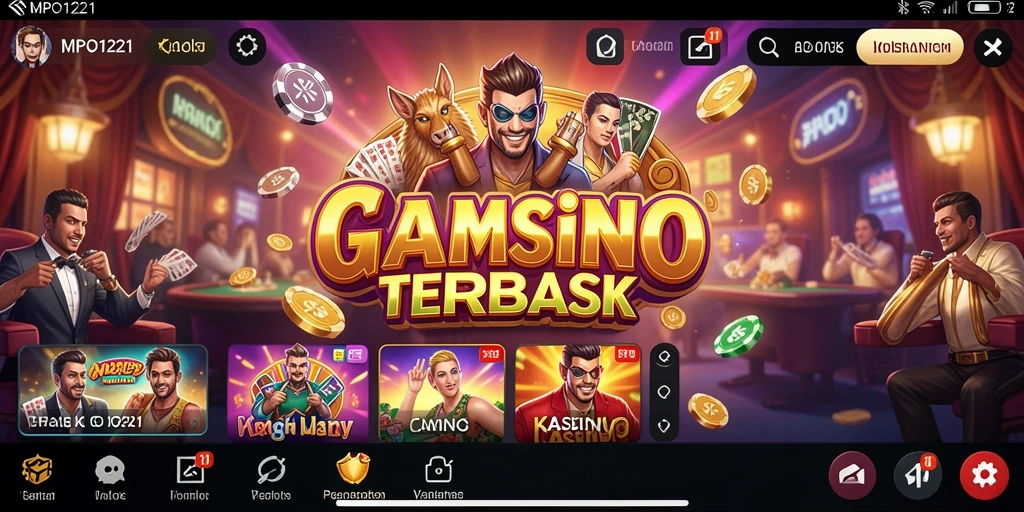 Screenshot menampilkan gameplay seru dari MPO1221 dengan berbagai pilihan permainan Kasino.