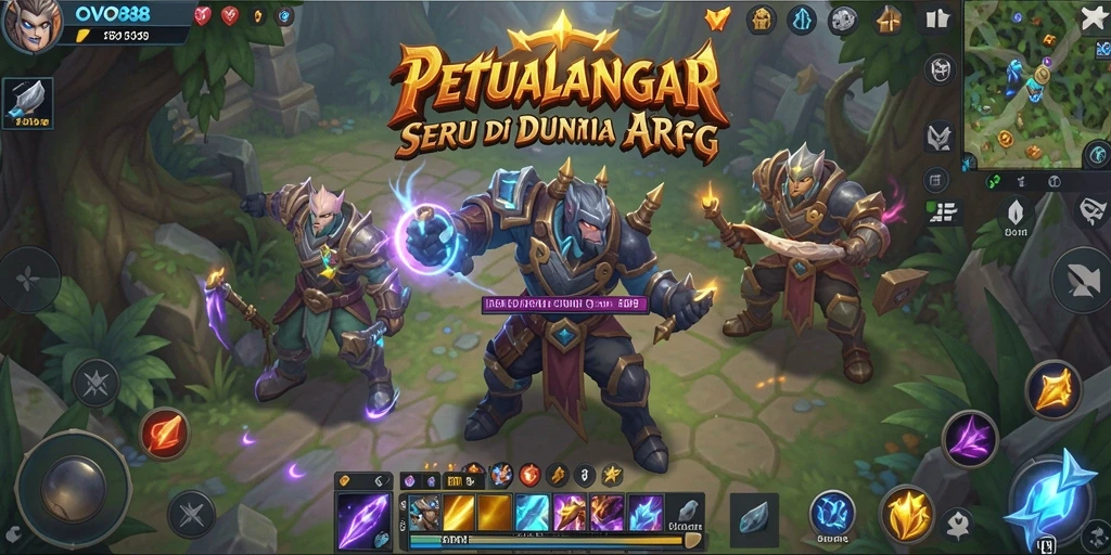 Tampilan mendebarkan dari gameplay ARPG OVO88 yang penuh aksi.