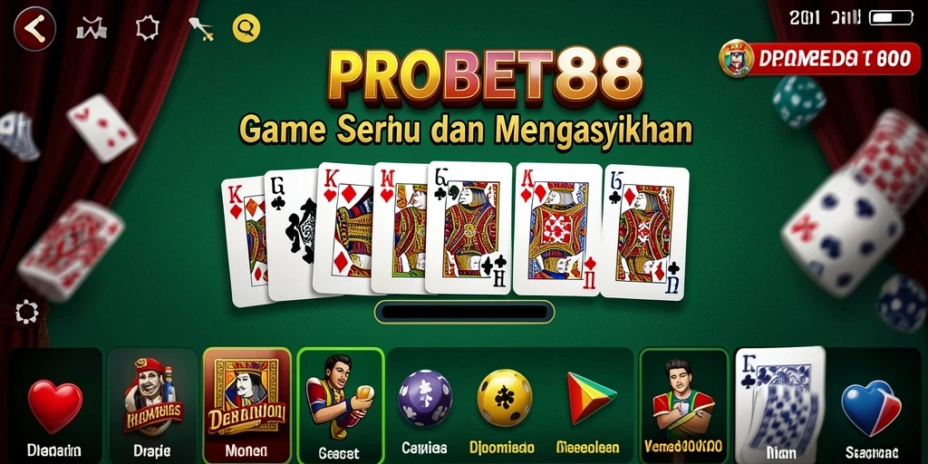 Tampilan gameplay seru dan interaktif dari PROBET88.