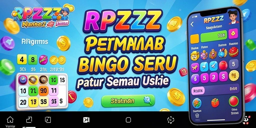 Tampilan gameplay seru dalam RPZZZ dengan fitur Bingo interaktif.