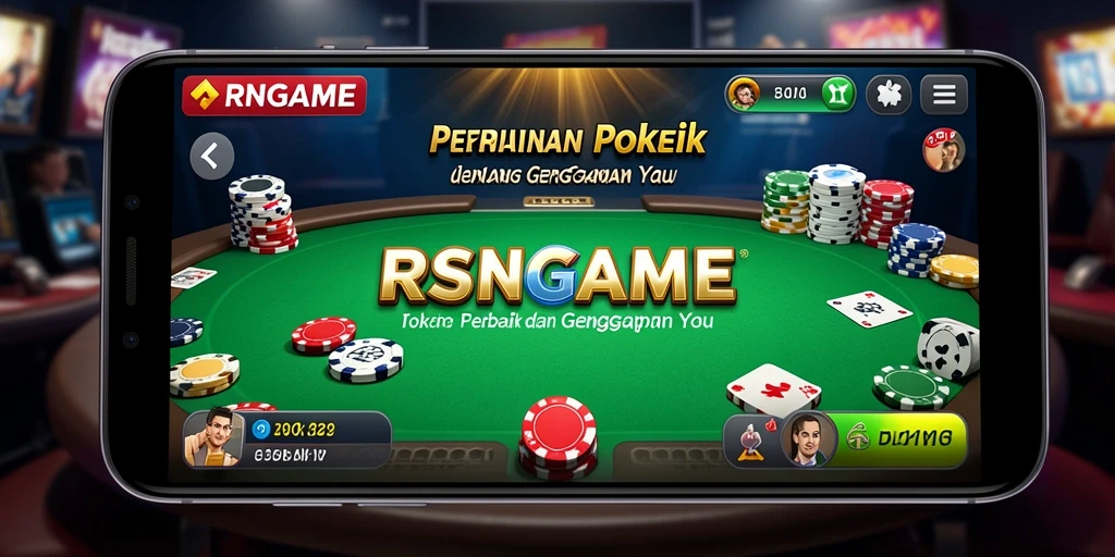 Tampilan gameplay menegangkan saat bermain Poker di RSNGAME.