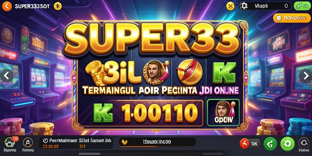 Tampilan permainan SUPER33 yang menarik dan penuh warna.