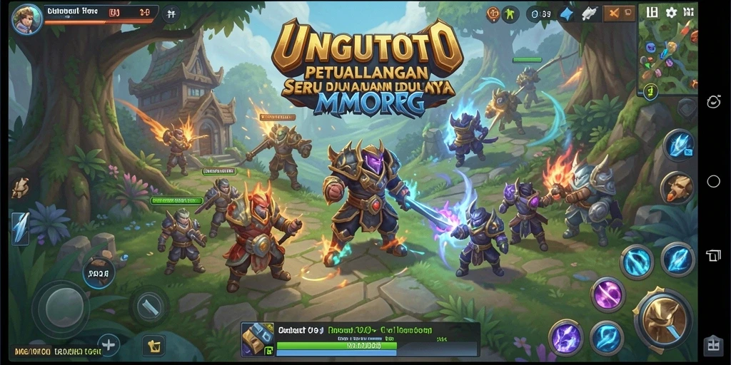 Tampilan gameplay UNGUTOTO yang epik dan mendebarkan.