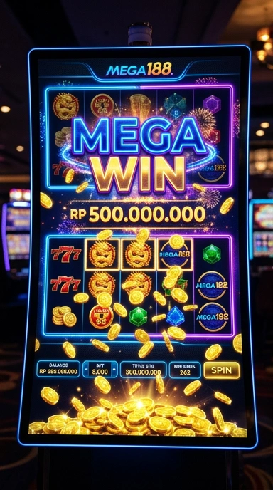Tampilan antarmuka aplikasi mega188 yang sederhana dan intuitif.